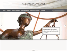 Tablet Screenshot of dequintanamascort.com